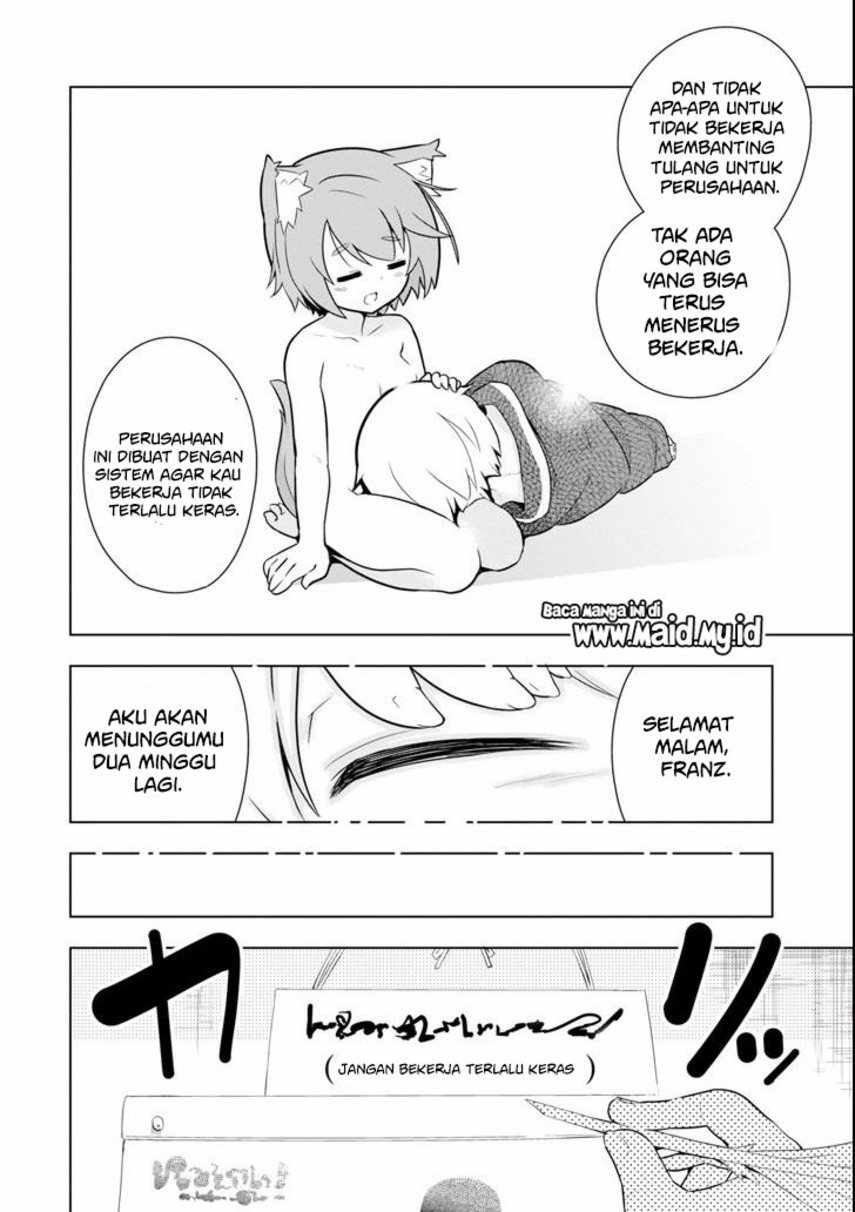Wakamono no Kuro Mahou Hanare ga Shinkoku desu ga, Shuushoku shite Mitara Taiguu Iishi, Shachou mo Tsukaima mo Kawaikute Saikou desu Chapter 03.1 Gambar 18